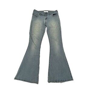 Hydraulic Jeans Flare Wide Leg Stretch Denim Light Wash Women's Size 11/12